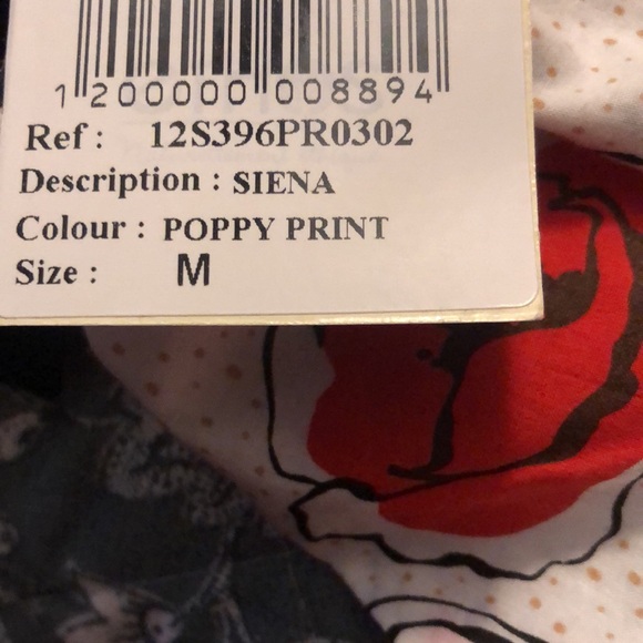 NWT Ethos Signature Siena Poppy Print Medium Summer Strap Dress - Picture 9 of 9